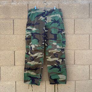80's US Military Woodland Ripstop Cargo Pants